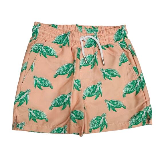NWT Sugar Bee Size 12 Sea Turtle Swim Shorts - Picture 1 of 6